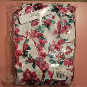 Bedhead pajamas Bouganvillea print XS cropped
